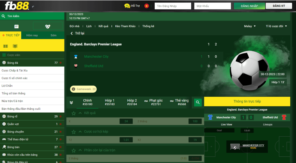 kèo nhà cái fb88 uy tín